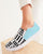 Mix and Match Scratch Blue Women's Slip-On Canvas Shoe