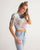 Cracked Women's Twist-Front Cropped Tee