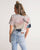 Cracked Women's Twist-Front Cropped Tee