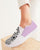 Mix and Match Geometric Purple Women's Slip-On Canvas Shoe