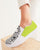 Mix and Match Geometric Green Women's Slip-On Canvas Shoe
