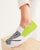 Mix and Match Zebra Green Women's Slip-On Canvas Shoe